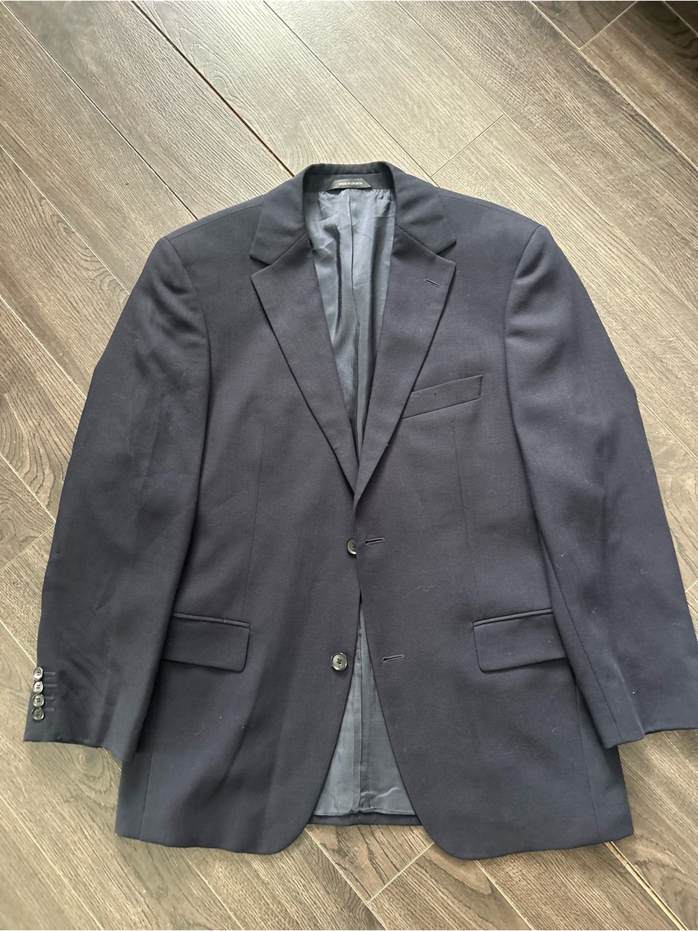 Boss Men's Navy Sport Coat Blazer 40R